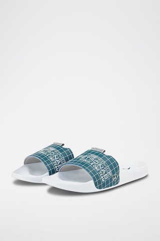 Ciabatte slider Mercedes F1 Leadcat 2.0 - Bianco e blu-verde