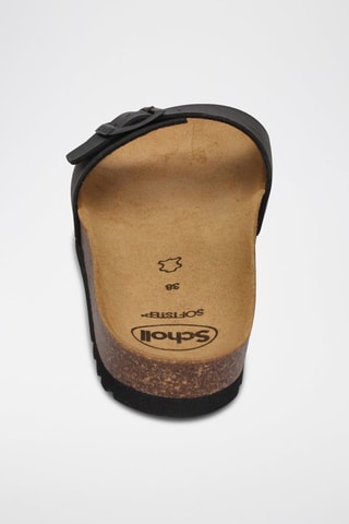 Mules en cuir Estelle Noir