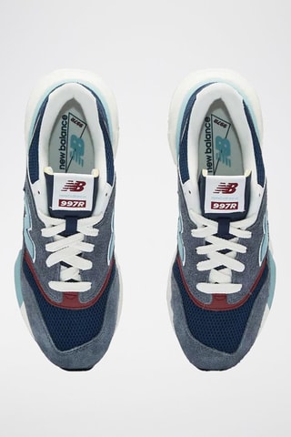 Sneakers in pelle scamosciata 997 - Grigio e blu