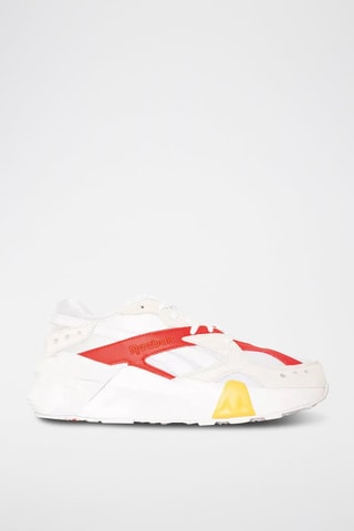 Sneakers in pelle - Bianco e rosso - Reebok