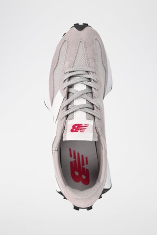 Sneakers in pelle scamosciata MS327 - Grigio e bianco