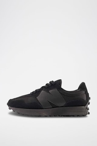 Sneakers in pelle scamosciata MS327 - Nero