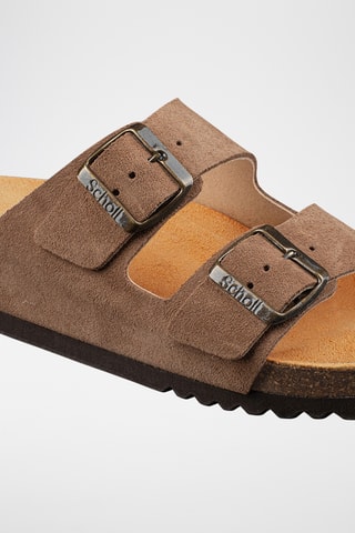 Ciabatte in pelle scamosciata Joséphine - Marrone - Scholl