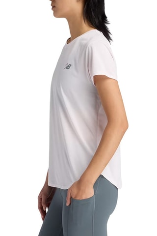 T-shirt da training - Rosa cipria - New Balance