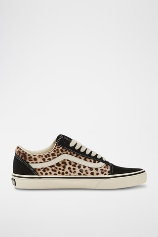 Sneakers in pelle scamosciata Old Skool - Nero e cammello - Vans