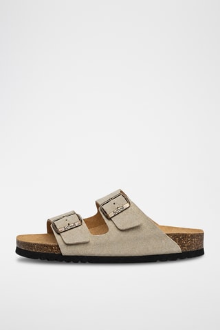 Ciabatte in pelle scamosciata Joséphine - Beige - Scholl