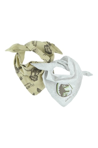 2 foulards The Jurassic World - Vert d’eau et gris