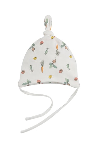 2 bonnets noués Blanc