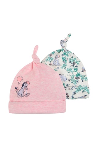 Bonnet noué Bourriquet Winnie l’Ourson Disney - Rose chiné et écru