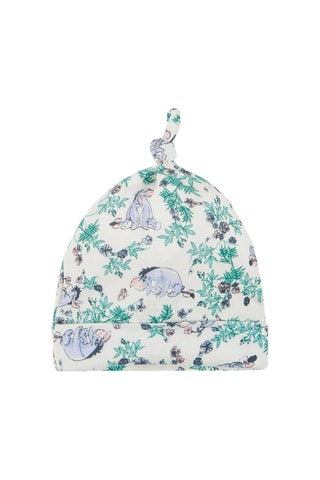 Bonnet noué Bourriquet Winnie l’Ourson Disney - Rose chiné et écru