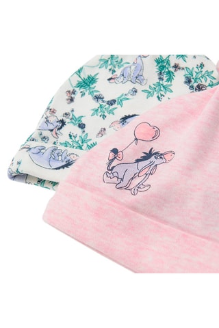 Bonnet noué Bourriquet Winnie l’Ourson Disney - Rose chiné et écru