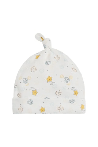 2 bonnets en coton biologique Rose