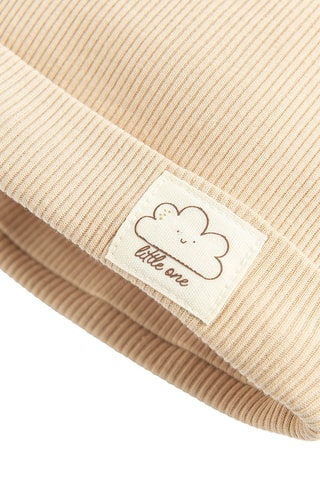 Bonnet à oreilles - Beige clair