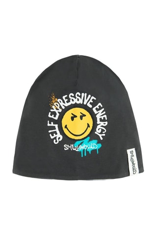 Bonnet réversible Smiley - Gris