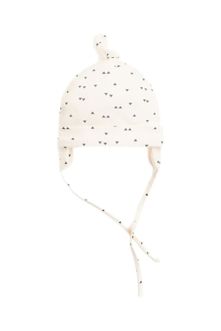 2 bonnets aviateurs - Blanc et beige