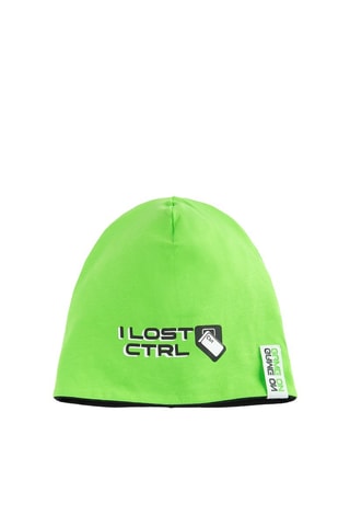 Bonnet réversible - Noir et vert