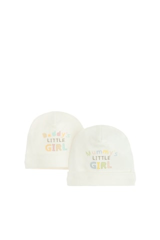 2 bonnets - Ecru