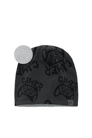 Bonnet réversible - Anthracite
