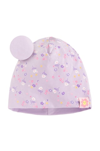 Bonnet réversible - Mauve