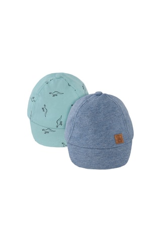 2 casquettes Bleu marine