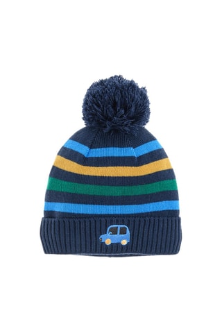 Bonnet à pompon Bleu