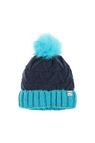 Bonnet à pompon Bleu