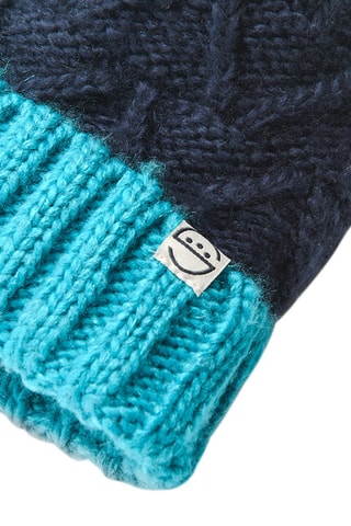 Bonnet à pompon Bleu