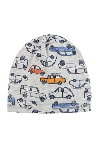 Bonnet et foulard Gris clair chiné