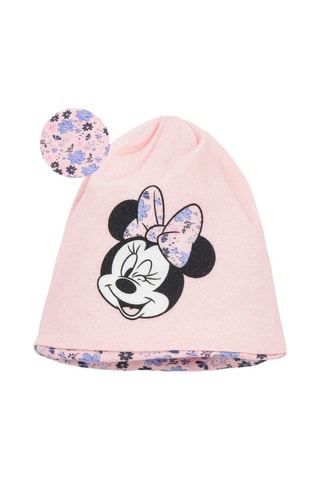 Bonnet réversible Minnie Disney - Rose