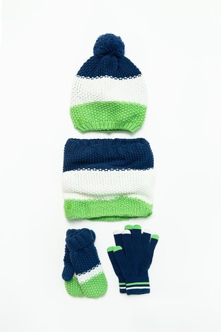 Ensemble 4 pièces - Bleu marine et blanc