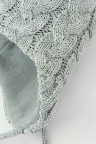 Bonnet à pompon - Gris