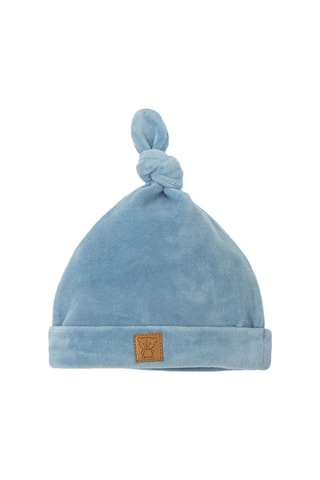 Bonnet en velours - Ciel