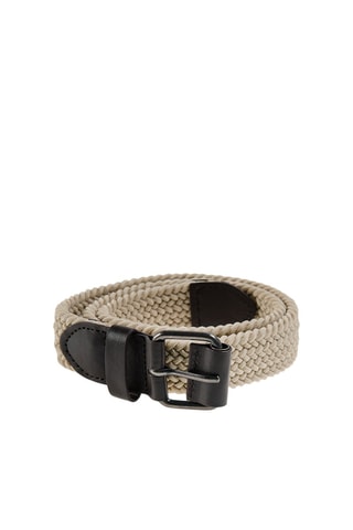 Ceinture tressée Beige