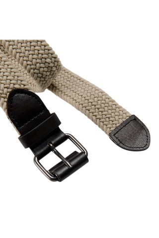 Ceinture tressée Beige