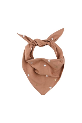 Bonnet et foulard Marron