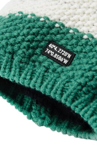 Bonnet à pompon Bleu nuit