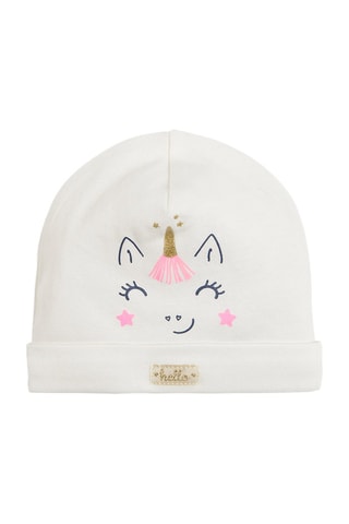 2 bonnets Blanc et bleu marine