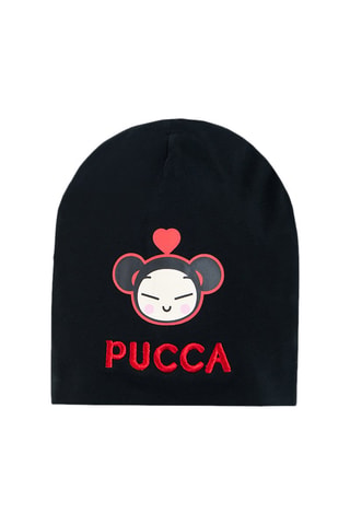Bonnet Pucca Noir et rouge