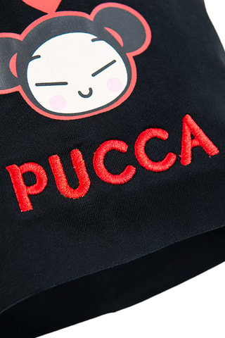 Bonnet Pucca Noir et rouge