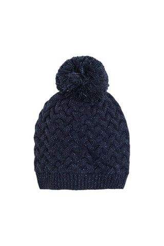 Bonnet à pompon Bleu marine