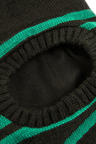 Cagoule à pompon Noir