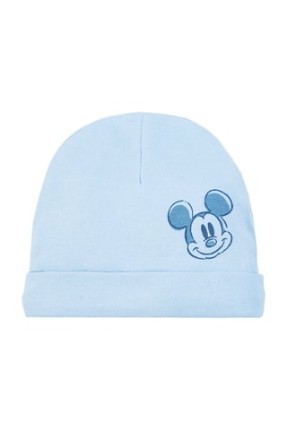 2 bonnets Mickey Disney Ciel et blanc