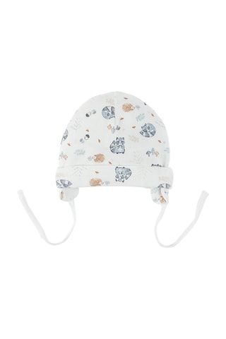 2 bonnets aviateurs Beige et blanc