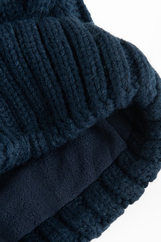 Bonnet à pompon - Bleu marine