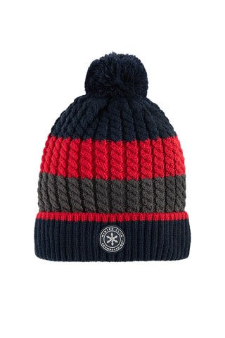 Bonnet - Bleu marine et rouge