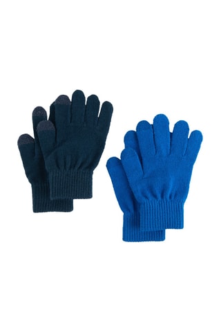 2 paires de gants - Bleu