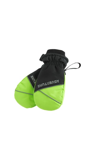 Gants de ski - Vert fluo et noir
