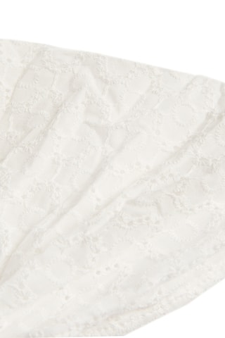 Bandana en broderie anglaise - Blanc