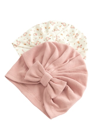 2 turbans - Rose