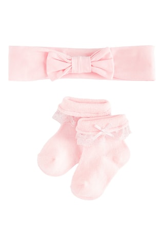 Bandana et chaussettes - Rose